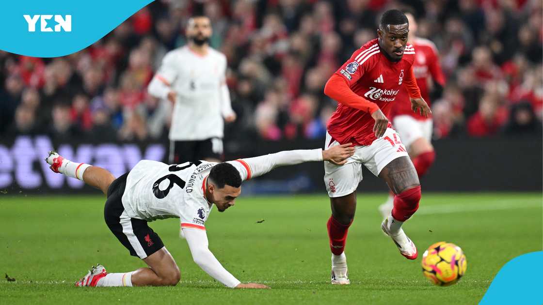 Callum Hudson-Odoi played a part in Nottingham Forest's 1-1 draw with Liverpool at City Ground on Tuesday, January 14.