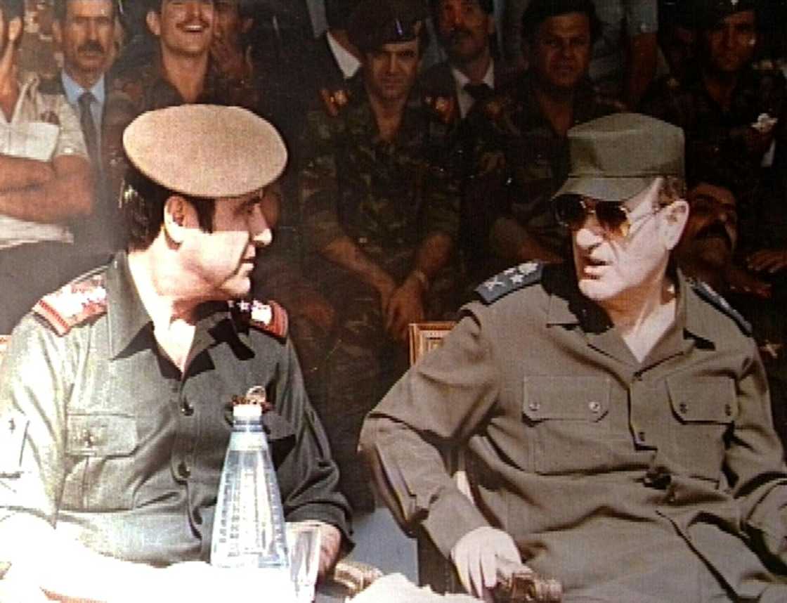Rifaat al-Assad (L) fled Syria after a failed coup against his older brother Hafez, the president Rifaat al-Assad (L) fled Syria after a failed coup against his older brother Hafez, the president