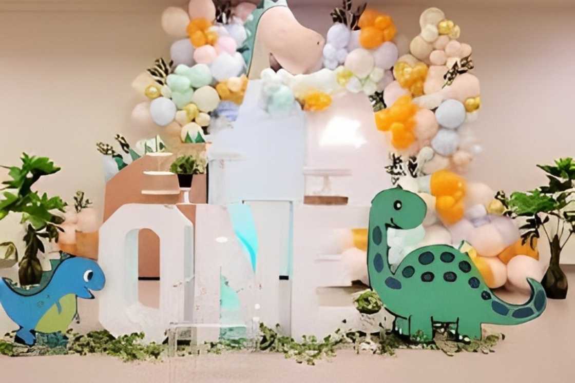 Dinosaur first birthday theme