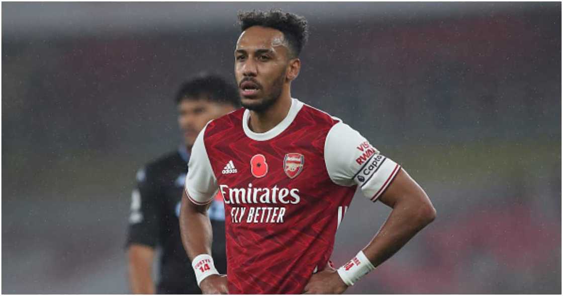 Axed Arsenal captain Aubameyang. Photo: Getty Images. Axed Arsenal captain Aubameyang. Photo: Getty Images.
