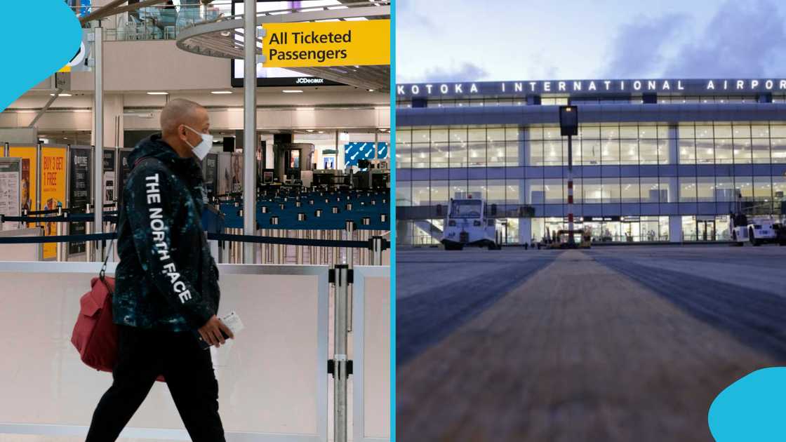 Ghanaian abroad, Ghanaian man in the US, Greener pastures, Japa syndrome, Security Officer.