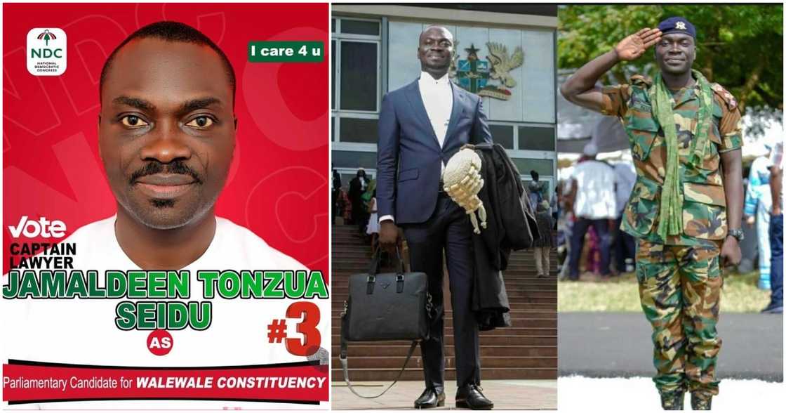 Jamaldeen Tonzua Seidu is a military man turned lawyer and politician