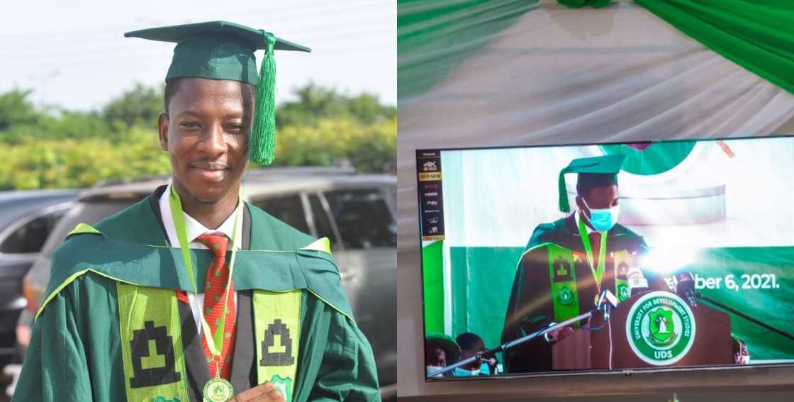 Photos of the student from UDS who graduated with a GPA 4.9 out of 5.0 Photos of the student from UDS who graduated with a GPA 4.9 out of 5.0