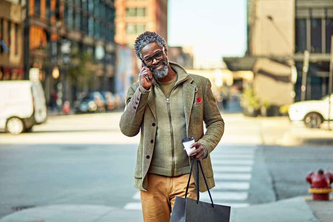 A black man is smiling A black man is smiling