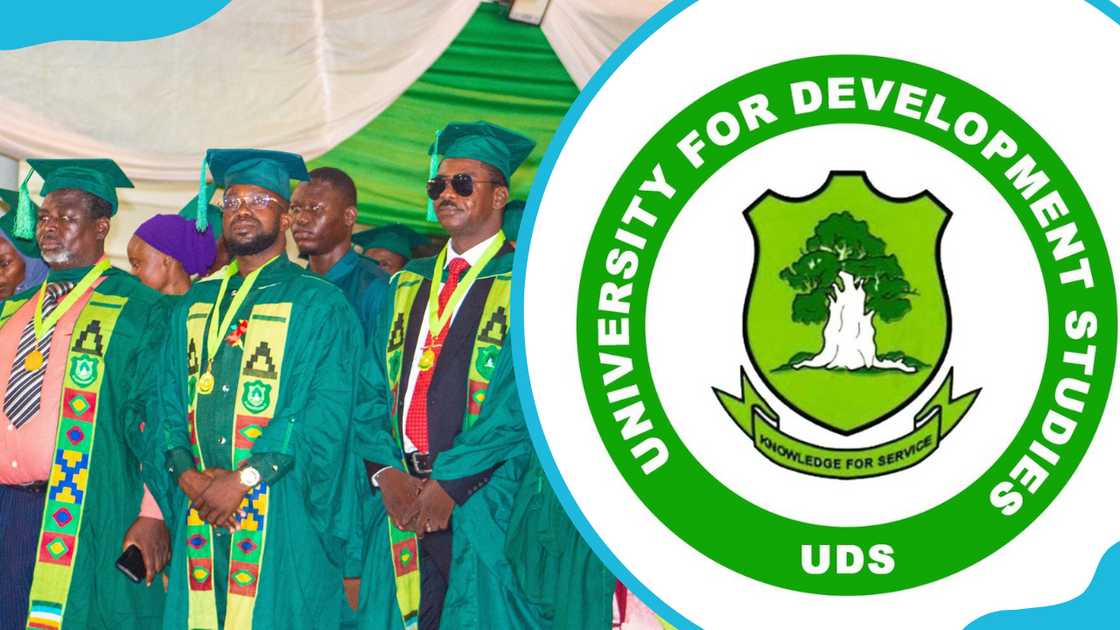 UDS logo and graduates