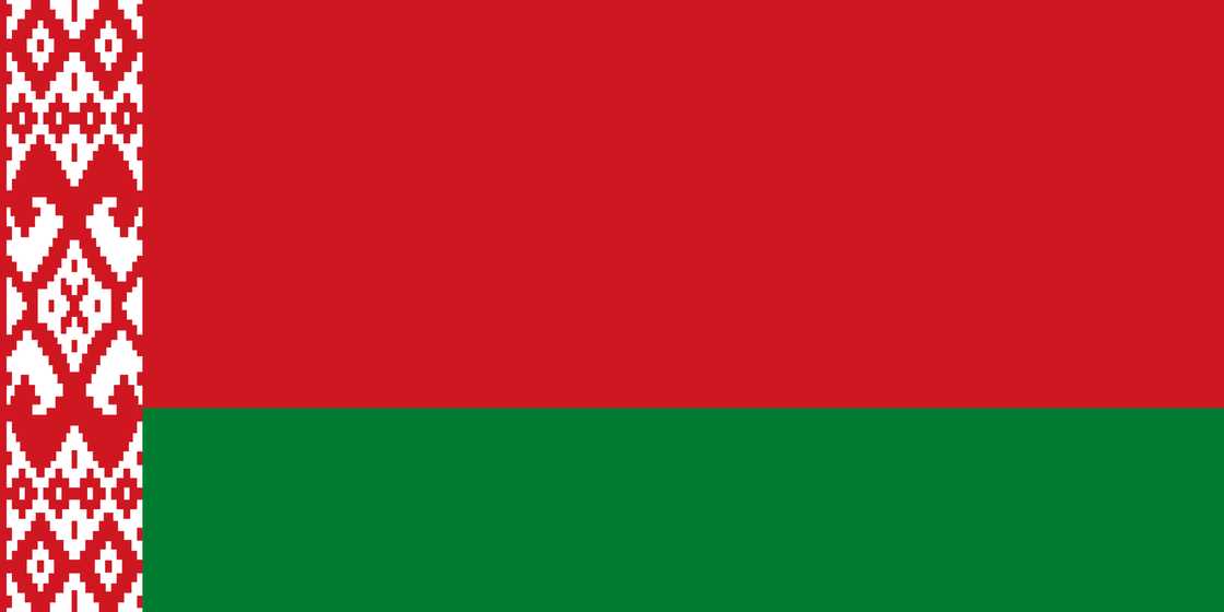 The republic of Belarus' national flag