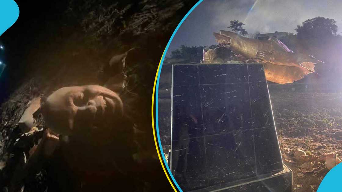 Statue, Akufo-Addo, Effia Nkwanta roundabout, Sekondi-Takoradi, Akufo-Addo statue Statue, Akufo-Addo, Effia Nkwanta roundabout, Sekondi-Takoradi, Akufo-Addo statue