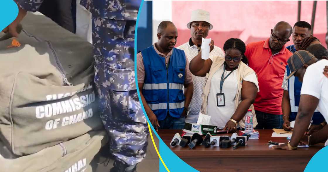 Ghana Police, Electoral Commission of Ghana, EC, NDC, Eastern Region, Electoral Bag, Seal, NPP Ghana Police, Electoral Commission of Ghana, EC, NDC, Eastern Region, Electoral Bag, Seal, NPP