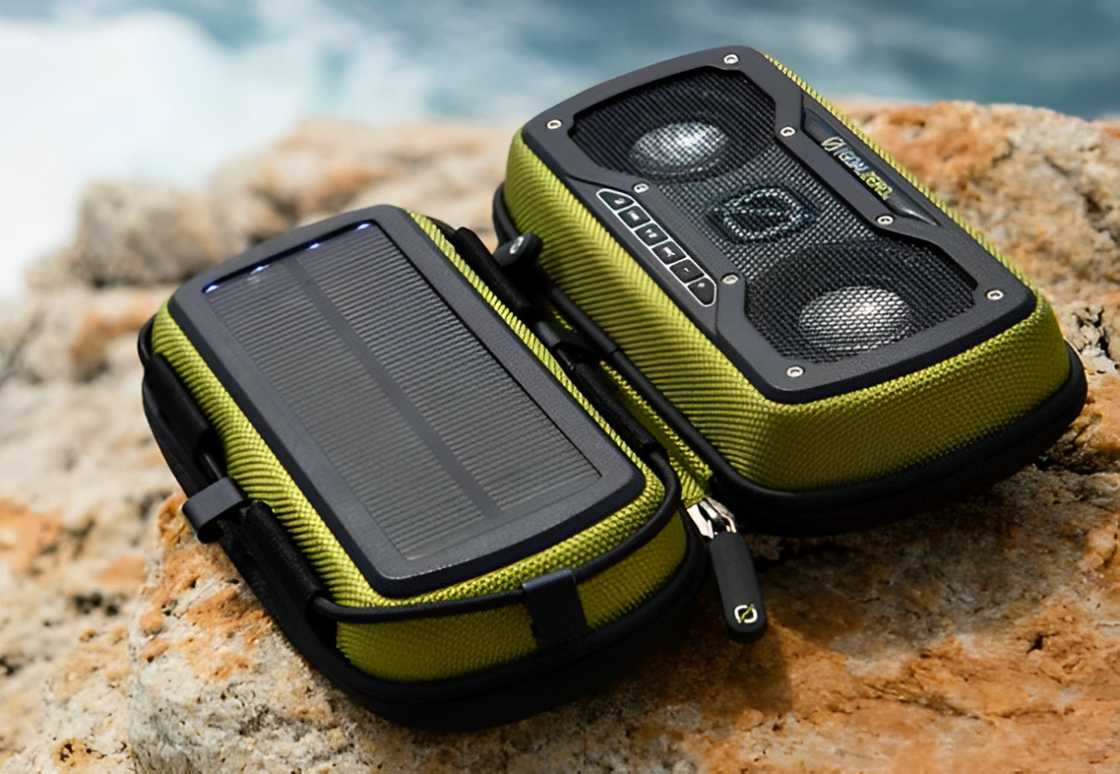 Solar-powered speaker Solar-powered speaker