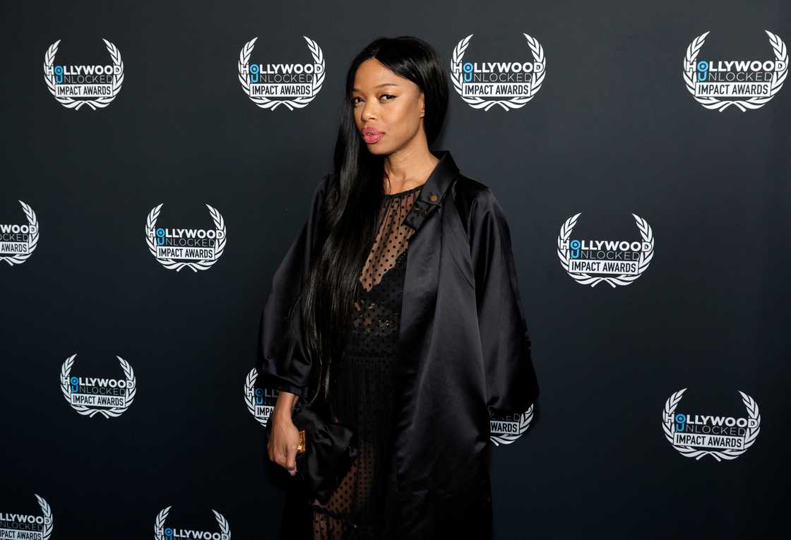 Jill Marie Jones attends the Hollywood Unlocked 3rd Annual Impact Awards at The Beverly Hilton in Beverly Hills, California. Jill Marie Jones attends the Hollywood Unlocked 3rd Annual Impact Awards at The Beverly Hilton in Beverly Hills, California.