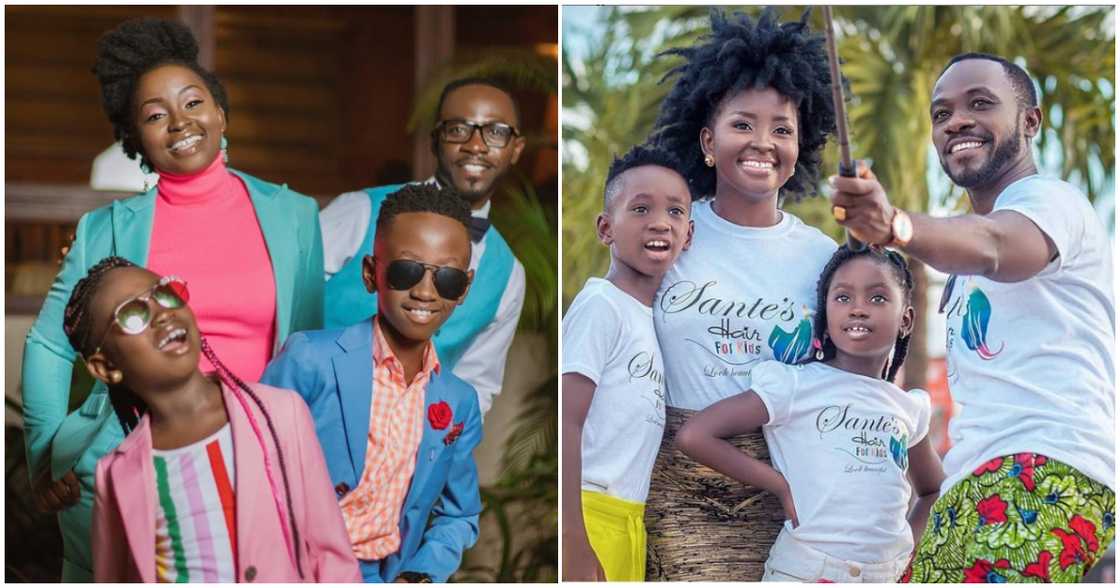 Okyeame Kwame and adorable family