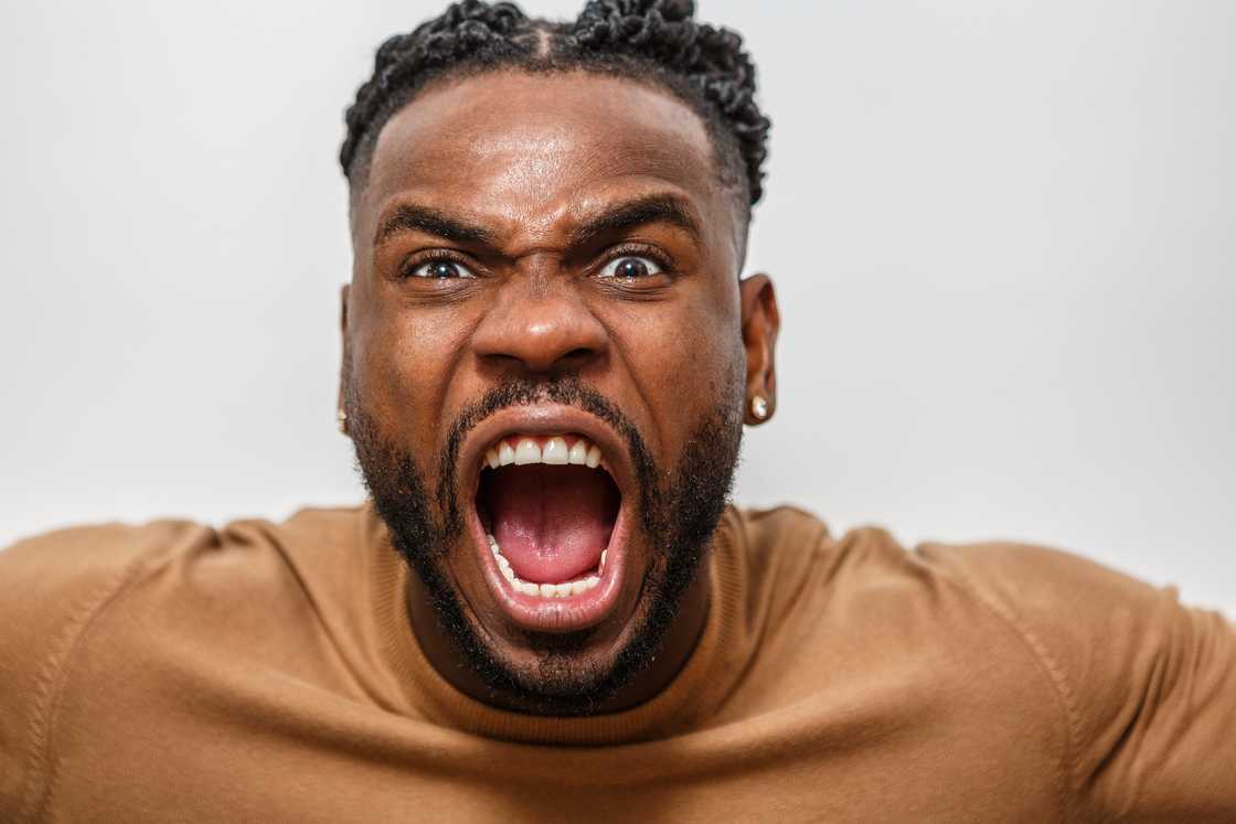 An angry man An angry man