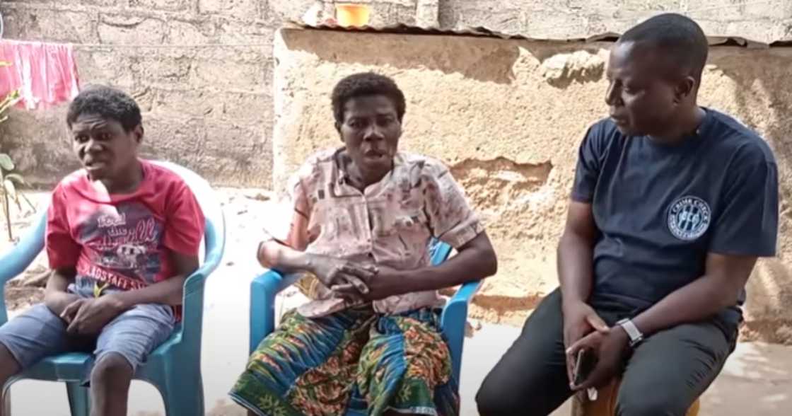Ama Dansoa: Mom who sells charcoal and her 2 disabled kids neglected by their dad get help Ama Dansoa: Mom who sells charcoal and her 2 disabled kids neglected by their dad get help
