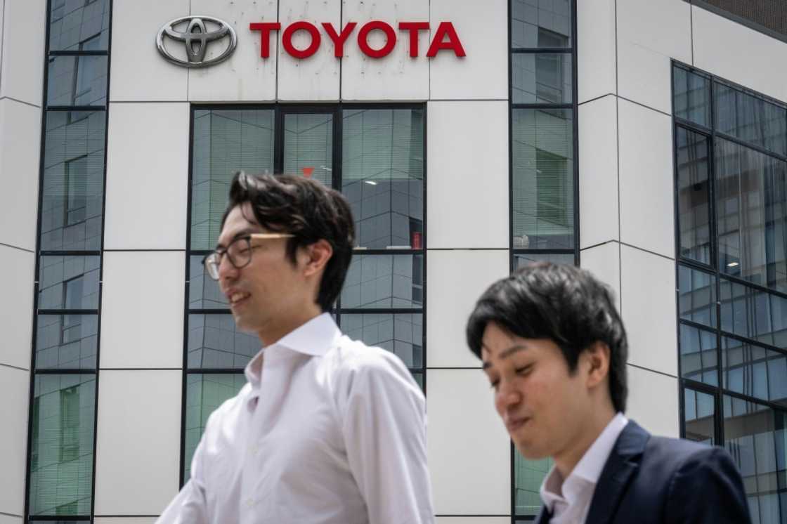 Toyota's unit sales were hit by production cuts in Japan related to certification issues