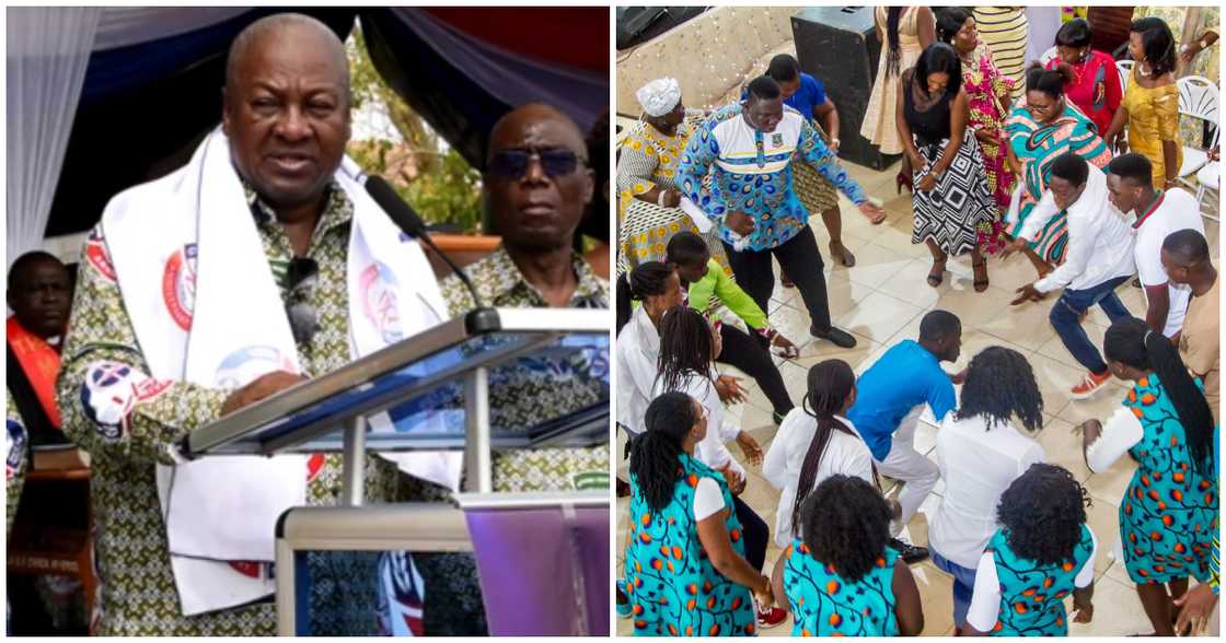 Former President John Mahama is lamenting the economic crisis, which he says has affected church offerings Former President John Mahama is lamenting the economic crisis, which he says has affected church offerings