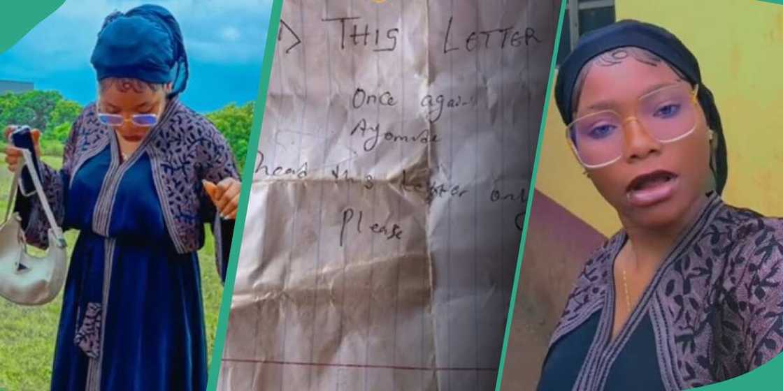 The Nigerian lady shared her sister's letter The Nigerian lady shared her sister's letter