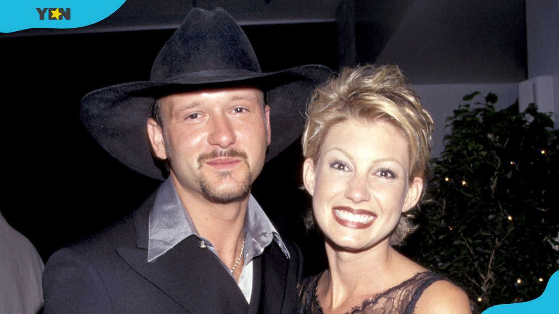 Faith Hill & Tim McGraw at the Andre Agassi Grand Slam For Children in 1996. Faith Hill & Tim McGraw at the Andre Agassi Grand Slam For Children in 1996.