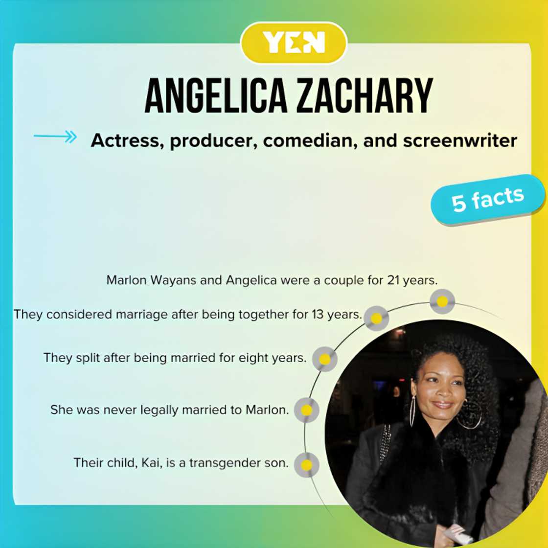 Angelica smiling while walking behind Marlon Wayans Angelica smiling while walking behind Marlon Wayans