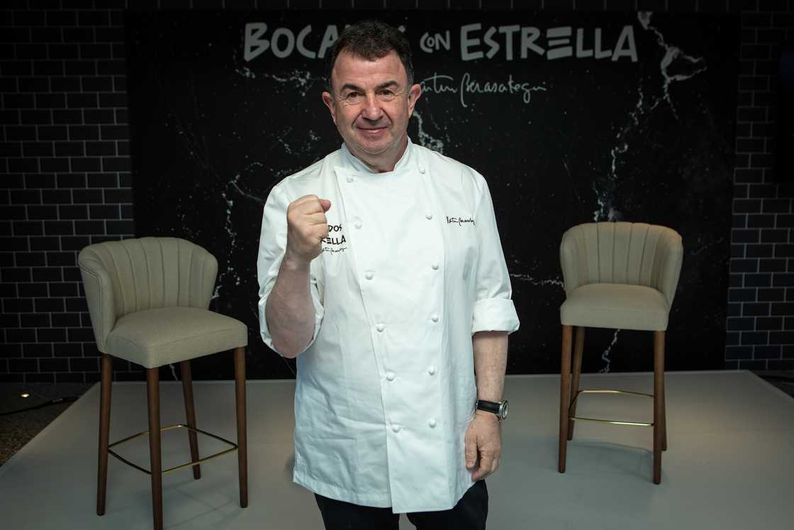 Martin Berasategui poses for a portrait session