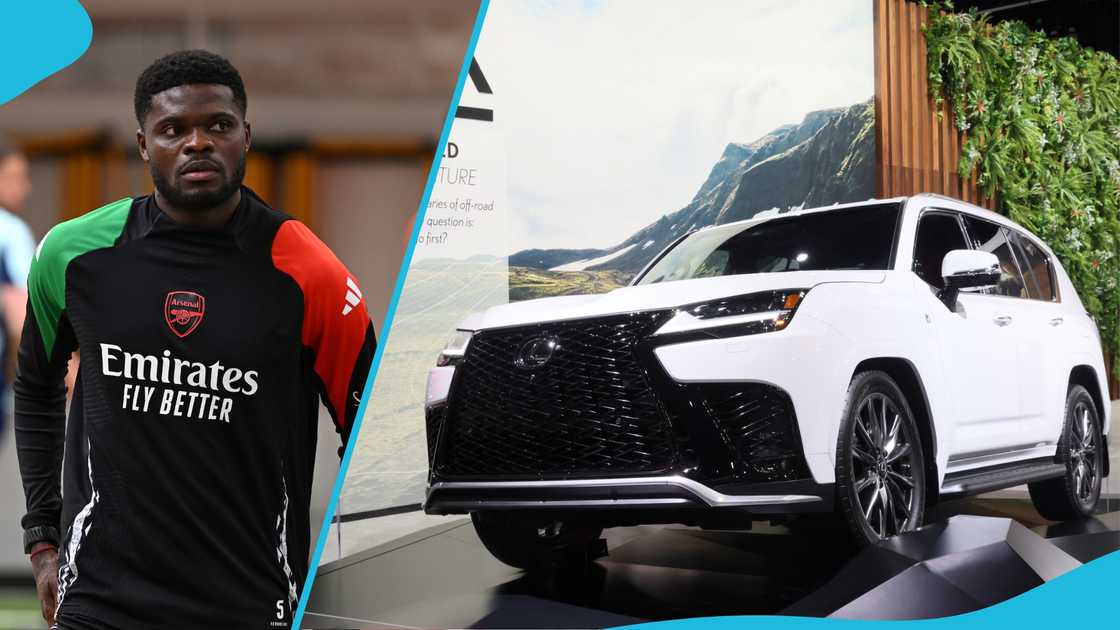 Thomas Partey, Lexus LX 600, Arsenal, Ghanaian footballer. Thomas Partey Football Tournament. Thomas Partey, Lexus LX 600, Arsenal, Ghanaian footballer. Thomas Partey Football Tournament.