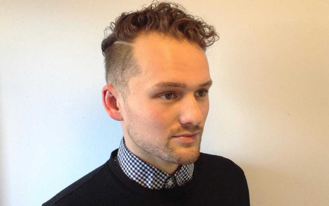 Side-parted undercut Side-parted undercut