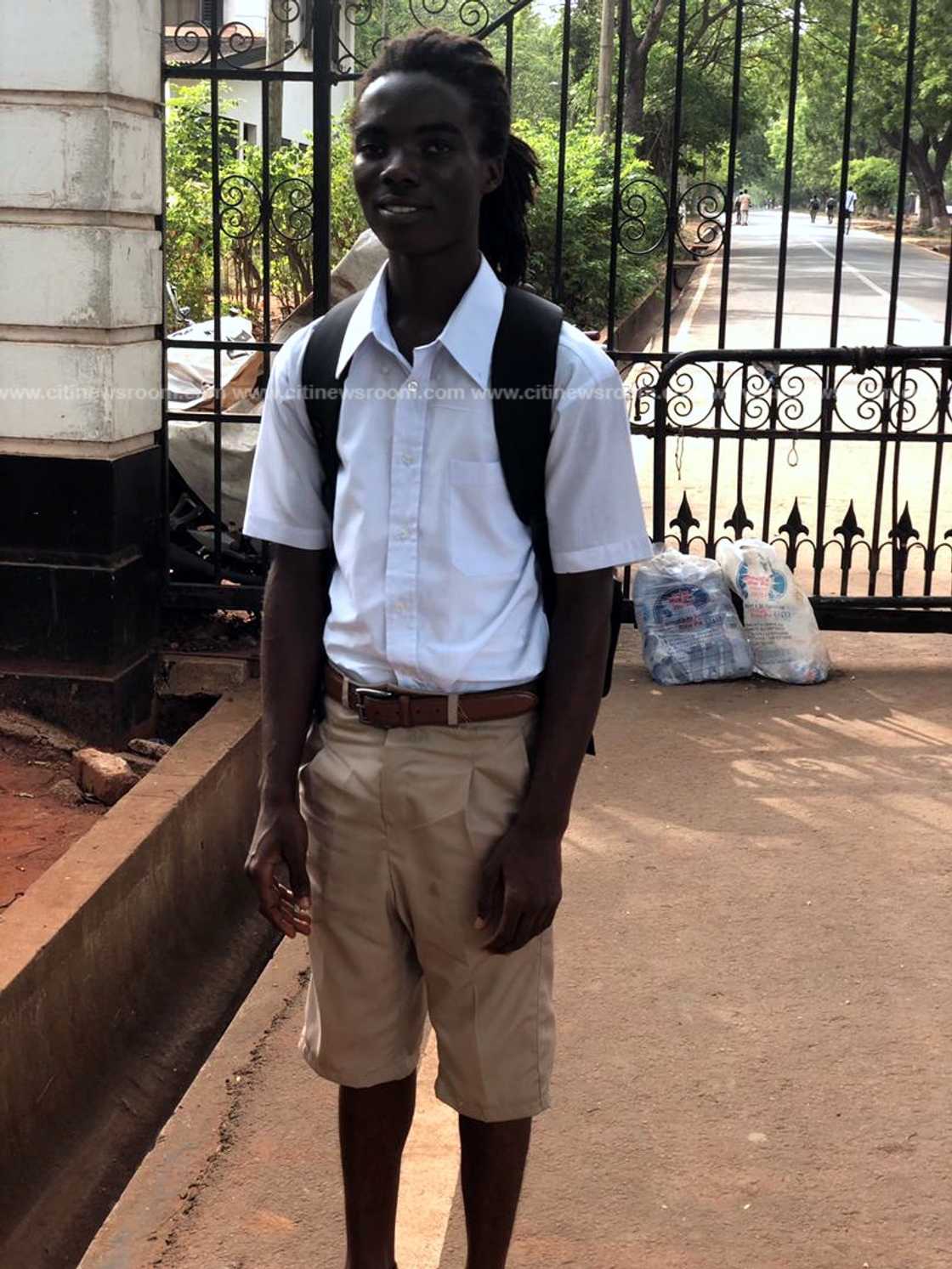 Achimota School: Photos emerge of Rasta student Tyrone Marhguy's first day at school