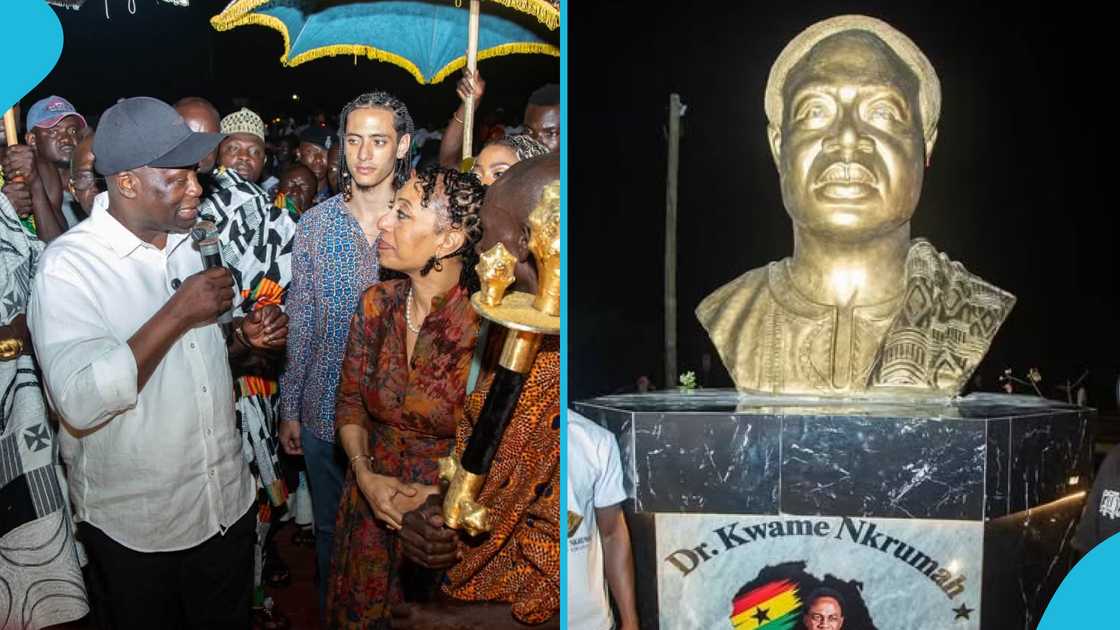 Osagyefo Roundabout, Sanzule, Kwame Nkrumah, 117th Birth Anniversary, New Monument, Samia, Emmanuel Armah-Kofi Buah