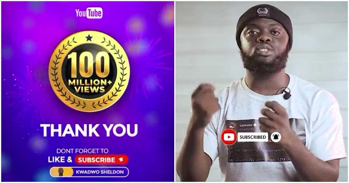Popular Ghanaian YouTuber Kwadwo Sheldon and his new achievement Popular Ghanaian YouTuber Kwadwo Sheldon and his new achievement
