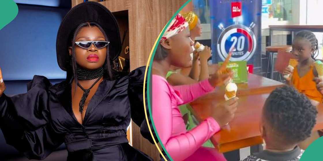 Olaide Oyedeji takes kids out, ignores house help. Olaide Oyedeji takes kids out, ignores house help.