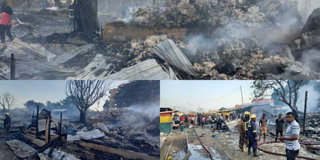 Fire kills 18-year-old in Kumasi; displaced several families after destroying over 35 structures