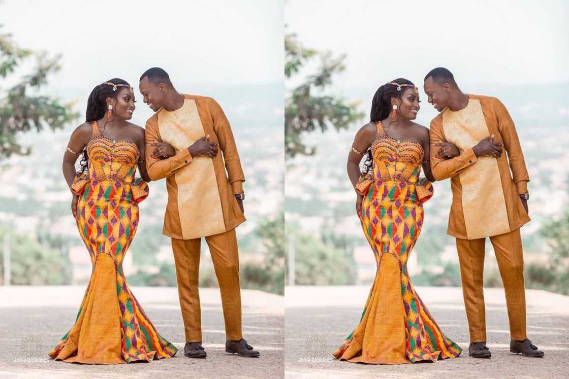 30 best modern Kente styled outfits for engagement in 2024 YEN.COM.GH