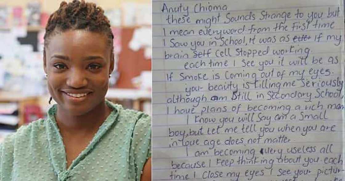 Teacher receives love letter from student Teacher receives love letter from student