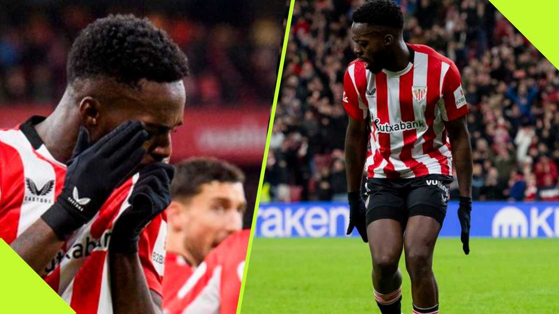 Inaki Williams celebrates after scoring against Villareal.