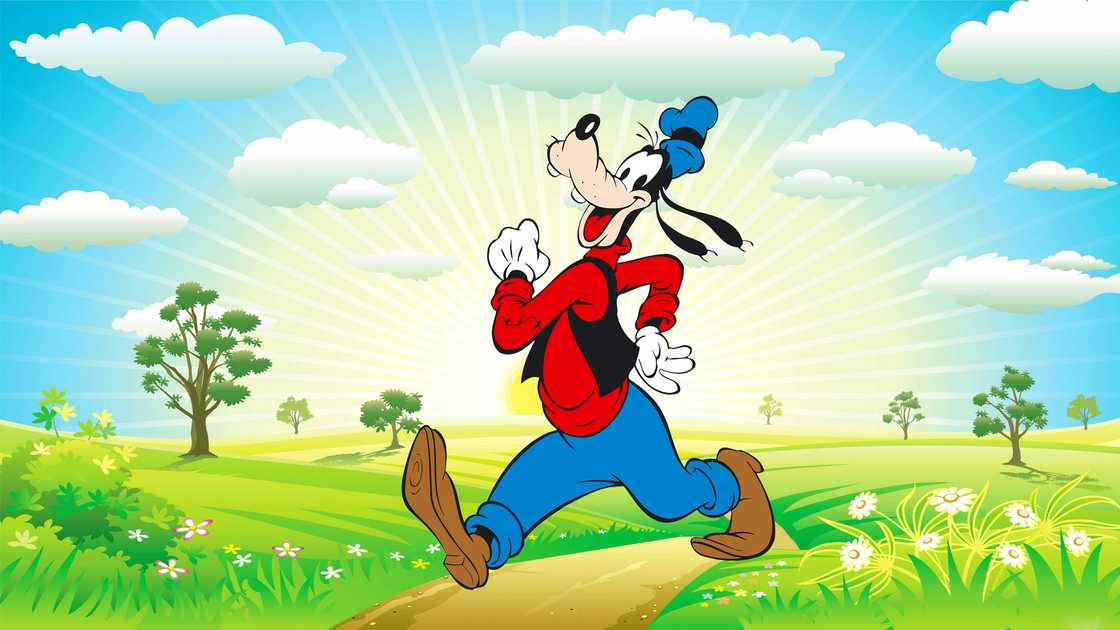 Goofy is running