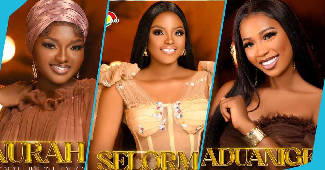 Some Ghana's Most Beautiful contestants Nurah, Selorm and Aduanige Some Ghana's Most Beautiful contestants Nurah, Selorm and Aduanige