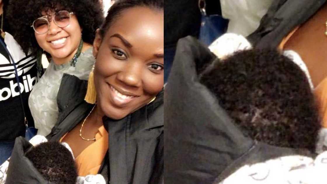 Stonebwoy’s wife Louisa poses with their newborn son (Photo) Stonebwoy’s wife Louisa poses with their newborn son (Photo)