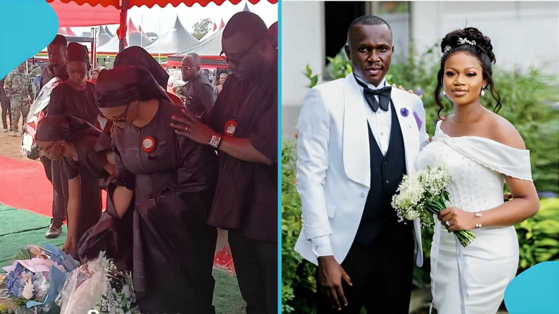 Squadron Leader, Peter Anala, Peter Anala's widow, Ursula Anala, Helicopter crash victims' burial, State funeral Squadron Leader, Peter Anala, Peter Anala's widow, Ursula Anala, Helicopter crash victims' burial, State funeral