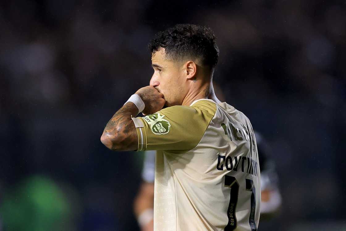 Philippe Coutinho of Vasco da Gama celebrates after scoring the team's second goal during the match between Vasco Da Gama and Atletico Mineiro as part of Brasileirao 2024 at Sao Januario Stadium on December 04, 2024 in Rio de Janeiro, Brazil Philippe Coutinho of Vasco da Gama celebrates after scoring the team's second goal during the match between Vasco Da Gama and Atletico Mineiro as part of Brasileirao 2024 at Sao Januario Stadium on December 04, 2024 in Rio de Janeiro, Brazil