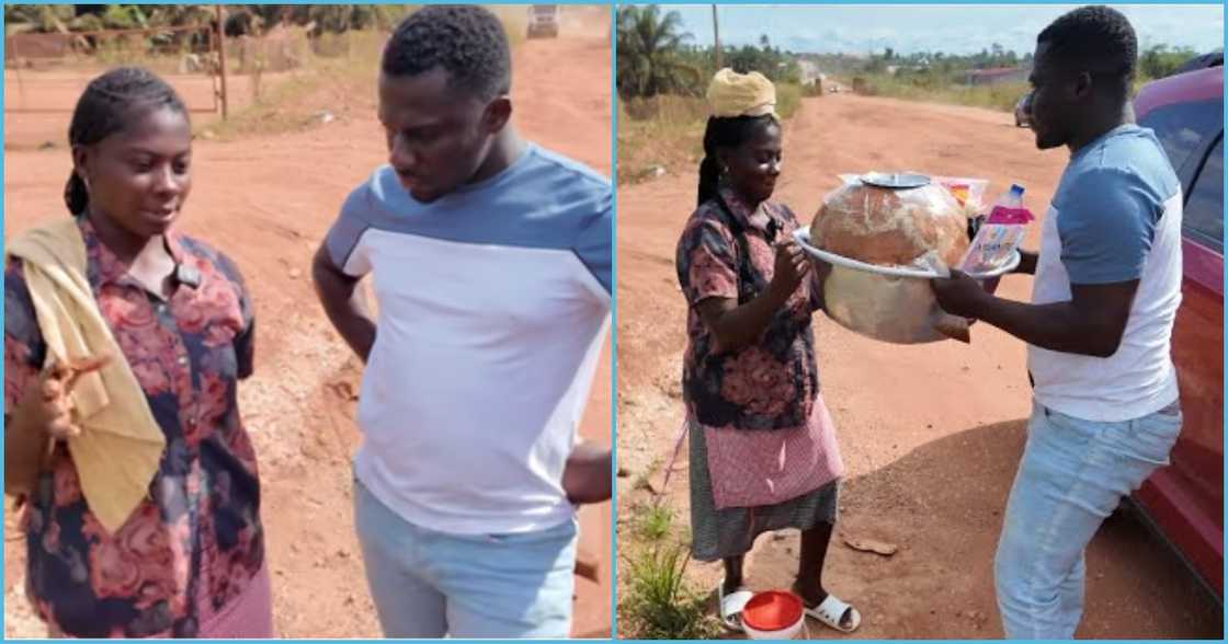 Photo of Zionfelix and a hawker Photo of Zionfelix and a hawker