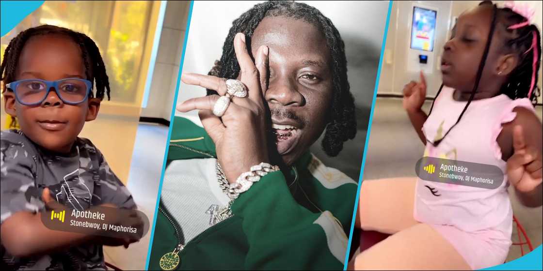 Stonebwoy and his children in pics Stonebwoy and his children in pics