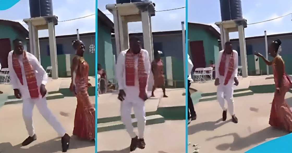 Ghanaian groom, traditional wedding, dance moves, bride, King Paluta