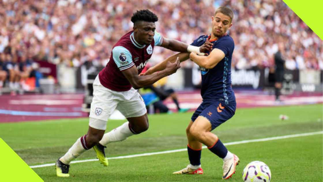 Mohammed Kudus in action for West Ham.