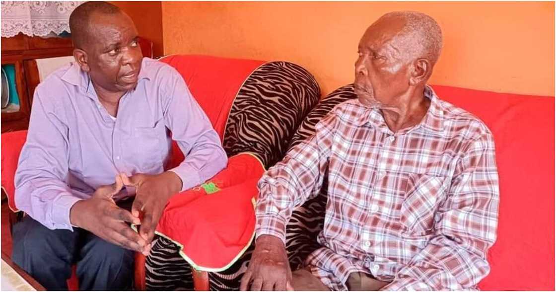 Mzee Hiltan Kalugho (right). Photo: Nation. Mzee Hiltan Kalugho (right). Photo: Nation.
