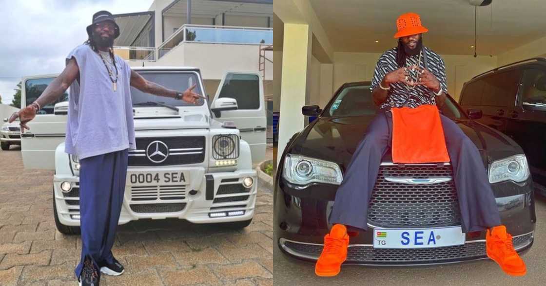 Emmanuel Adebayor proves he's rich as he flaunts his expensive cars in new photo Emmanuel Adebayor proves he's rich as he flaunts his expensive cars in new photo