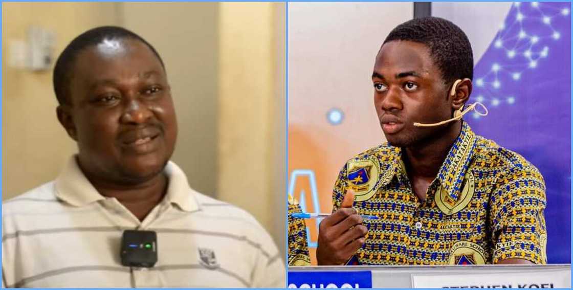 Photo of OWASS NSMQ coordinator and Stephen Apemah-Baah Photo of OWASS NSMQ coordinator and Stephen Apemah-Baah