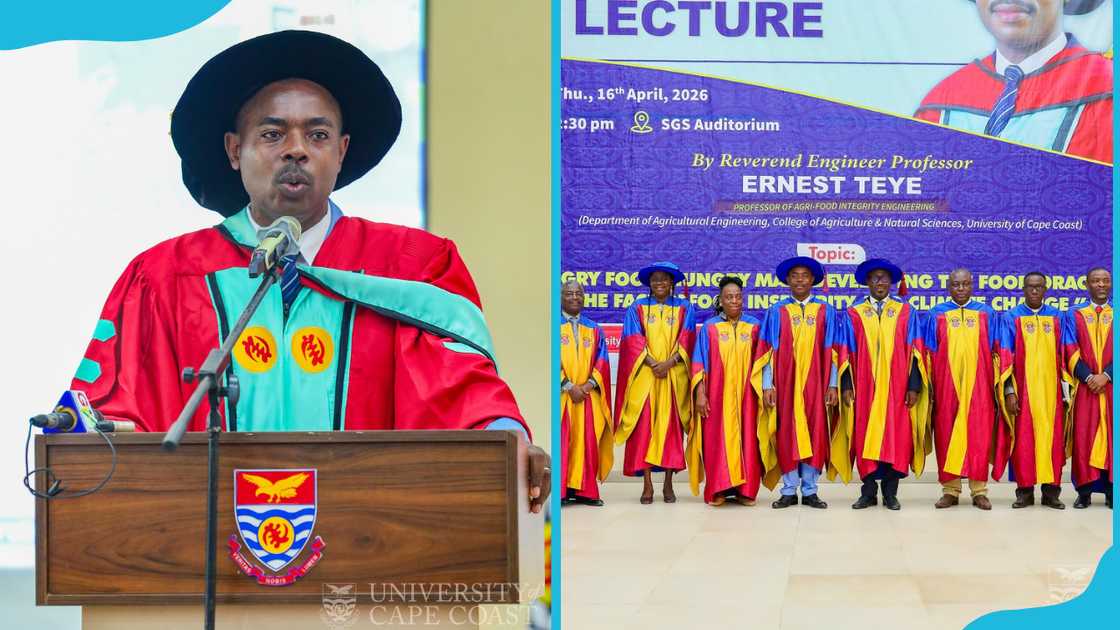 University of Cape Coast during a graduation program University of Cape Coast during a graduation program