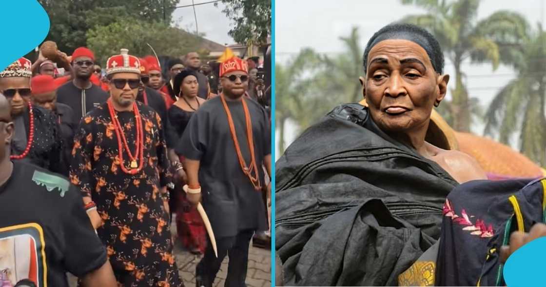igbo king, chukwudi jude ihenetu, ghana, nana konadu yiadom III, asantehemaa, igbo community, funeral rite