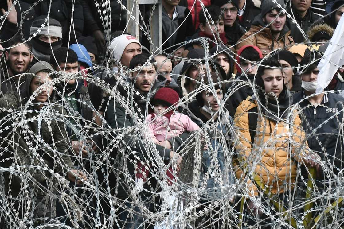 Pushback: Greece has denied illegally sending back refugees likes these at the Turkish border in 2020 Pushback: Greece has denied illegally sending back refugees likes these at the Turkish border in 2020
