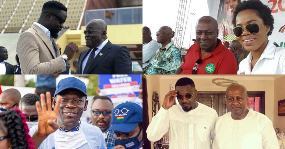 Akufo-Addo vs Mahama: Who has more celebrities between NPP and NDC ahead of 2020 elections? Akufo-Addo vs Mahama: Who has more celebrities between NPP and NDC ahead of 2020 elections?