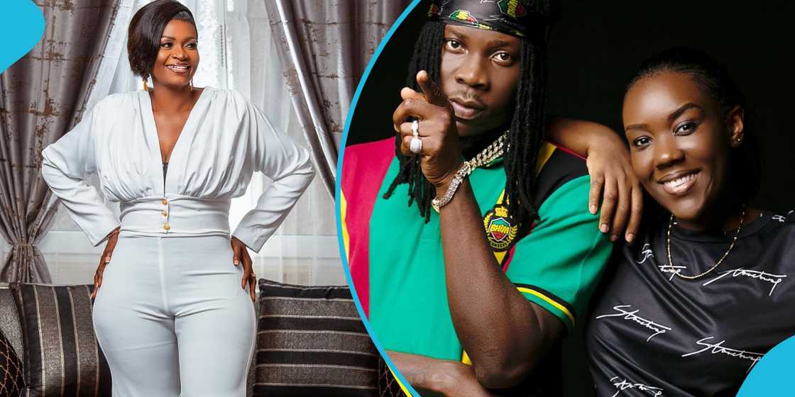 Ayisha Modi says ahe acts as a marriage counsellor for Stonebwoy and his wife